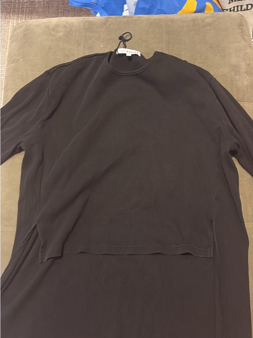 Black women’s Long Sleeve Crew Neck Shirt